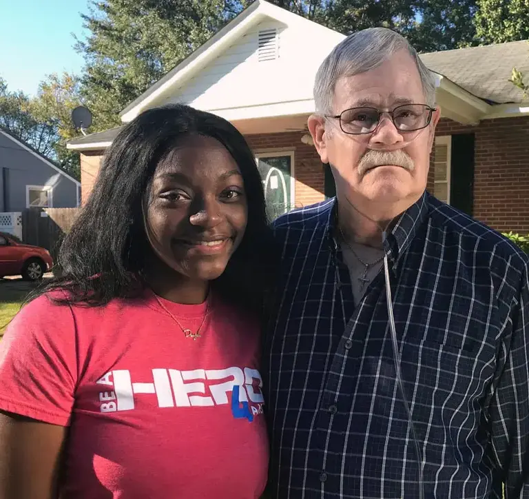 House of Heroes Volunteer with Assistance Recipient